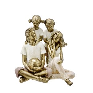 Escultura Família Decorativa Futebol