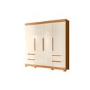 Ver imagem 2 de Guarda Roupa Vivacce 4 Portas e 4 Gavetas Carvalho Grife/Off White - Albatroz