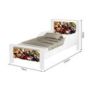 Ver imagem 4 de Mini Cama de Criança Infantil Vingadores Adesivada com Colchão