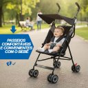 Ver imagem 4 de Carrinho de Bebê Passeio Estilo Guarda Chuva Compacto Turim até 15kg Preto - Baby Style