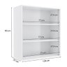 Armário Aéreo 80 cm Maxxi Branco Com Vidro Kappesberg - 2