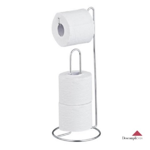 Suporte Porta Papel Higiênico para 3 Rolos - kit com 2 unid