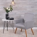 Ver imagem 1 de Capa para Poltrona Decorativa Sala Quarto Recepção Escritório Malha Lisa