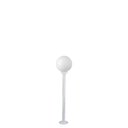 Ver imagem 1 de Poste de Jardim p10/b15 de 1,30m com Globo de VIdro Leitoso 15x28 Branco