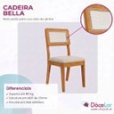 Ver imagem 6 de Kit 4 Cadeiras Bella de Jantar Cozinha em Tecido Boucle