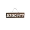 Placa Rústica Serendipity Madeira E Branco 49X13Cm - 1