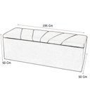 Ver imagem 3 de Calçadeira Baú Berlim King 195 Cm Suede Preto - MV Estofados Shop
