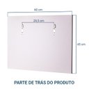 Ver imagem 5 de Espelho para Banheiro com Prateleiras Lugano 60 x 45cm - Branco
