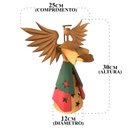 Ver imagem 2 de Anjinho Artesanal Com Prato Para Decoração De Casa No Natal Libertas Rosas Artesanato Anjo Natalino 