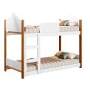 Ver imagem 2 de Beliche Infantil Branco com Amêndoa Magia Gabrielli Móveis