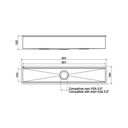 Ver imagem 3 de Canal Equipado Docolfit Inox Escovado 90x14.5x14 Cv3.5 - Docol
