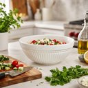 Ver imagem 4 de Tigela Cerâmica Branca Esmaltada Roma Porto Brasil 1,5 Litros Bowl Médio Saladeira Funda