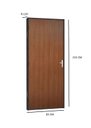 Ver imagem 2 de Porta Madeira com Batente Aço Tradição -215 X 81 Cm R-120 - Mogno:direito