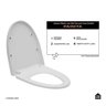 Assento Plástico com Soft Close para Vaso Sanitário Painita Pingoo.casa - Branco - 2