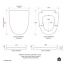Ver imagem 7 de Assento Plástico com Soft Close para Vaso Sanitário Painita Pingoo.casa - Branco