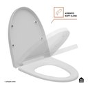 Ver imagem 4 de Assento Plástico com Soft Close para Vaso Sanitário Painita Pingoo.casa - Branco