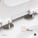 Ver imagem 5 de Assento Plástico com Soft Close para Vaso Sanitário Painita Pingoo.casa - Branco
