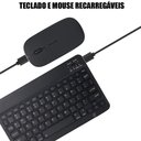 Ver imagem 3 de Kit Teclado e Mouse Wireless Slim A6732 Preto Recarregável para Escritório e Trabalho