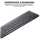 Ver imagem 4 de Kit Teclado e Mouse Wireless Slim A6732 Preto Recarregável para Escritório e Trabalho