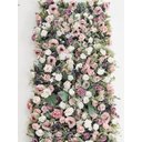 Ver imagem 2 de Jardim Vertical Realista Flores Artificiais Permanente 1mt