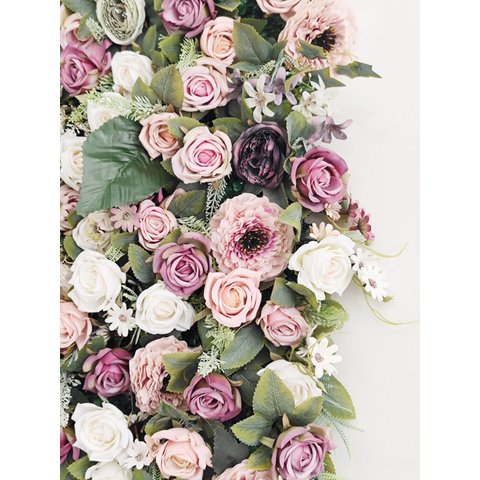 Jardim Vertical Realista Flores Artificiais Permanente 1mt