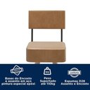 Ver imagem 4 de Kit 2 Banquetas Barcelona 96cm Couríssimo Amarula - Salaone Amarula
