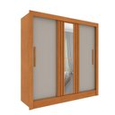 Ver imagem 2 de Guarda-Roupa Casal com Espelho 3 Portas de Correr e 4 Gavetas 190cm Multimóveis CR35498 Cinamomo/