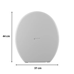 Tampa Vaso Sanitário Assento Sof Macio Universal Oval Branco - 6