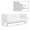 Ver imagem 5 de Sofá Oslo 3 Lugares 230cm Base Madeira Bouclé Cinza - Sallar Home