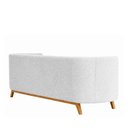 Ver imagem 3 de Sofá Oslo 3 Lugares 230cm Base Madeira Bouclé Cinza - Sallar Home