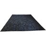 Tapete De Couro preto natural 3,00x4,00 Com Borda pç 10x10cm - 1