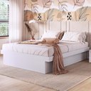 Ver imagem 3 de Cama de Casal para Colchão 188x138cm Multimóveis Cr40127 Branco
