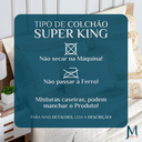 Ver imagem 7 de Kit Colcha Casal King Pérola 100%algodao 200 Fios Super Elegante:off White