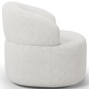 Ver imagem 6 de Poltrona Giratória Orgânica para Sala de Estar Living Helena L02 Prime Bouclê Cru - Lyam Decor