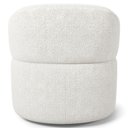 Ver imagem 4 de Poltrona Giratória Orgânica para Sala de Estar Living Helena L02 Prime Bouclê Cru - Lyam Decor