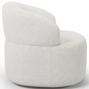 Ver imagem 6 de Poltrona Giratória Orgânica para Sala de Estar Living Helena L02 Prime Bouclê Cru - Lyam Decor