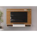 Ver imagem 1 de Painel Quarto P/ Tv até 70 Pol Rio 193x136cm Freijo/off White - Dj Móveis