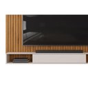 Ver imagem 3 de Painel Quarto P/ Tv até 70 Pol Rio 193x136cm Freijo/off White - Dj Móveis