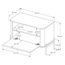 Ver imagem 5 de Mesa de Cabeceira Tucupí Off White Dourado Jb Bechara