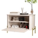 Ver imagem 2 de Mesa de Cabeceira Tucupí Off White Dourado Jb Bechara