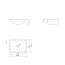 Ver imagem 3 de Cuba de Embutir Retangular Branco 480x355mm - Deca Deca Loucas