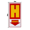 Ver imagem 2 de Combo 6 Placas de Sinalização Hidrante 15x30 Acesso - X-700 F9e