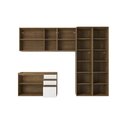 Ver imagem 3 de Lavanderia Modulada Kappesberg Celeste 5 Peças Nogueira/branco 280cm