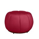 Ver imagem 6 de Kit Poltrona Base Giratória C/ Almofada e Puff Concha Veludo Cor Vermelho