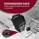 Ver imagem 6 de Elite Gourmet Eg808 Frigideira Elétrica Antiaderente 2,5qt Preto