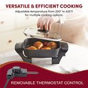 Ver imagem 5 de Elite Gourmet Eg808 Frigideira Elétrica Antiaderente 2,5qt Preto