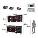 Ver imagem 7 de Cozinha Compacta Freijó L200cm 8 Portas 3 Gavetas Cz1200 Cor: Verde Mar
