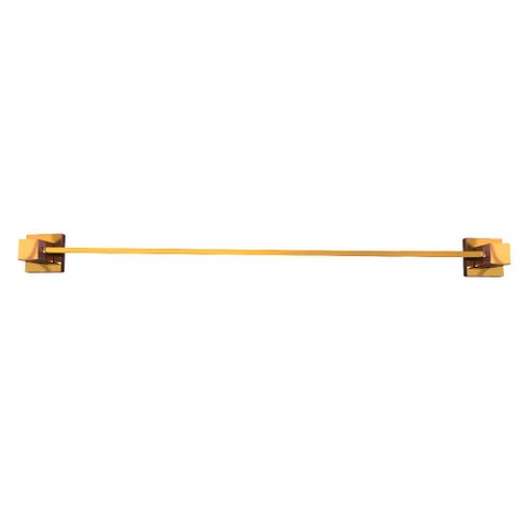 Porta Toalha de Banho Quadrus Dourado