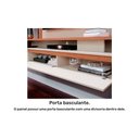 Ver imagem 3 de Rack Bancada C/ Painel P/ Tv até 60 Pol Treviso 1 Porta e Nicho 180x153cm Off White/cinamomo - Perm