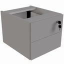 Ver imagem 1 de Gaveteiro Suspenso com 2 Gavetas 33x40cm Linha Versa Cinza